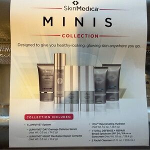 SkinMedica Minis Collection - Travel Sized Lumivive System, Cleanser, etc